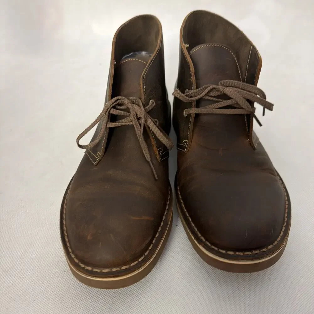 Clarks Bushacre II Men's Chukka Boot Brown Leather US Size 11.5